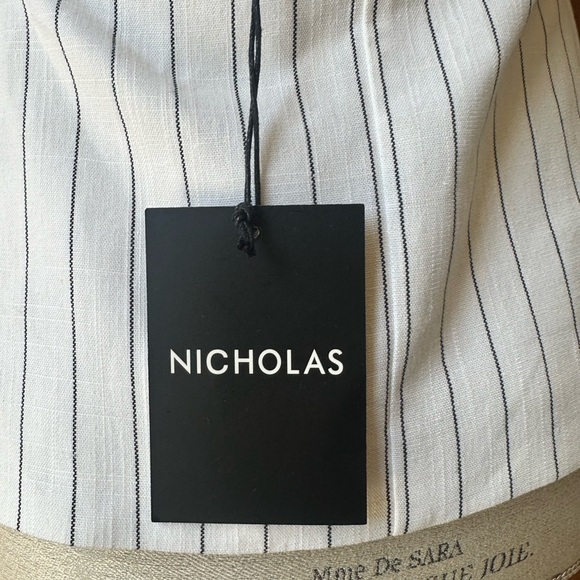 NWT! Nicholas Pinstriped “Dakotah Asymmetrical Halter Neck Vest” Size 4 - Picture 8 of 16